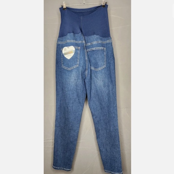 NWT Gemma Rae Belly Support Ankle Skinny Super Stretch Maternity Jeans XL - Picture 7 of 9